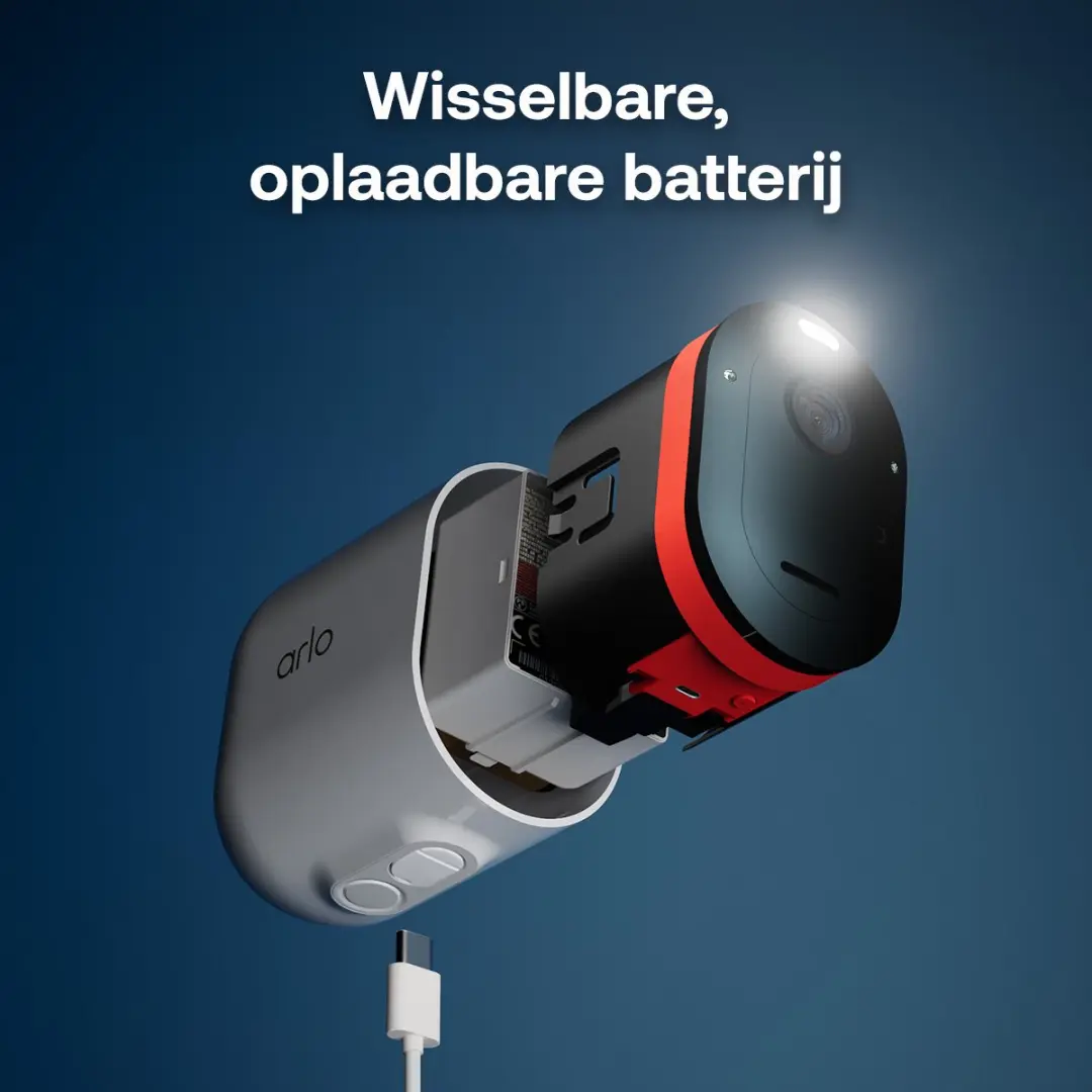 Arlo Pro 6 VMC4370P-100EUS Beveiligingscamera - 3x - Wit - afbeelding 5 van 6