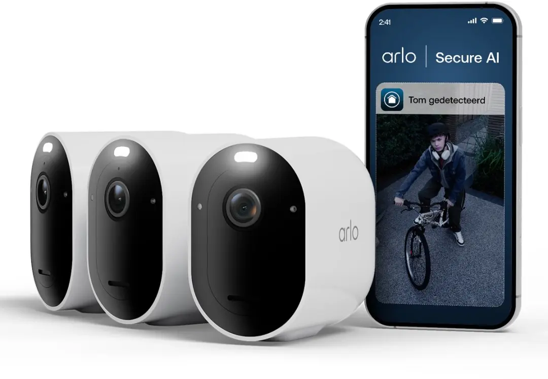 Arlo Pro 6 VMC4370P-100EUS Beveiligingscamera - 3x - Wit - afbeelding 2 van 6