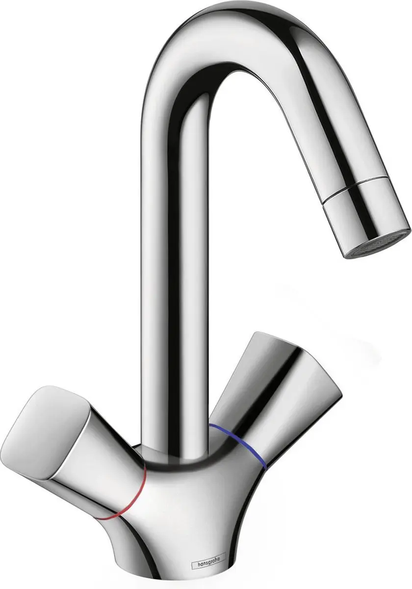 hansgrohe logis wastafelkraan 180 met waste chroom 71222000