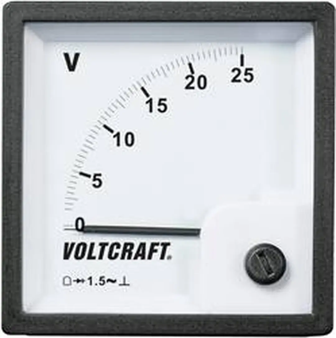 Voltcraft AM-72x72/25V Analoog inbouwmeetinstrument 25V