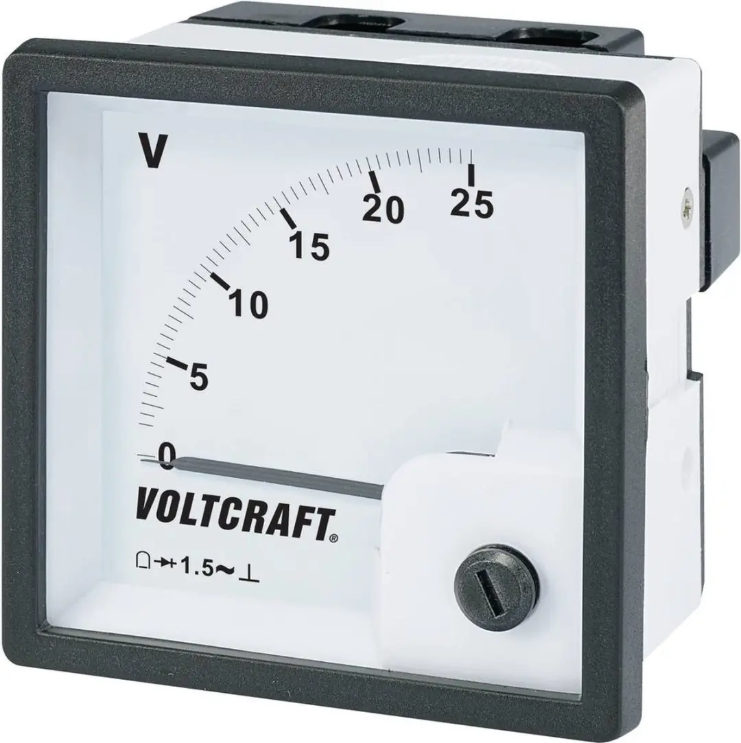 Voltcraft AM-72x72/25V Analoog inbouwmeetinstrument 25V - afbeelding 2 van 4