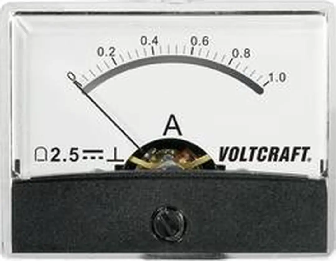 Voltcraft AM-60X46/1A/DC Inbouwmeter 1A Draaispoel