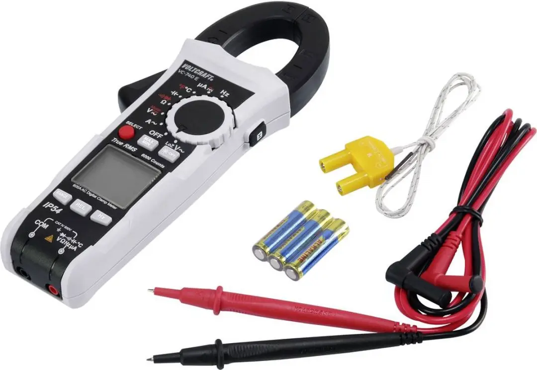 Voltcraft VC-740 E Stroomtang Multimeter - IP54 - CAT IV 600V - afbeelding 2 van 6