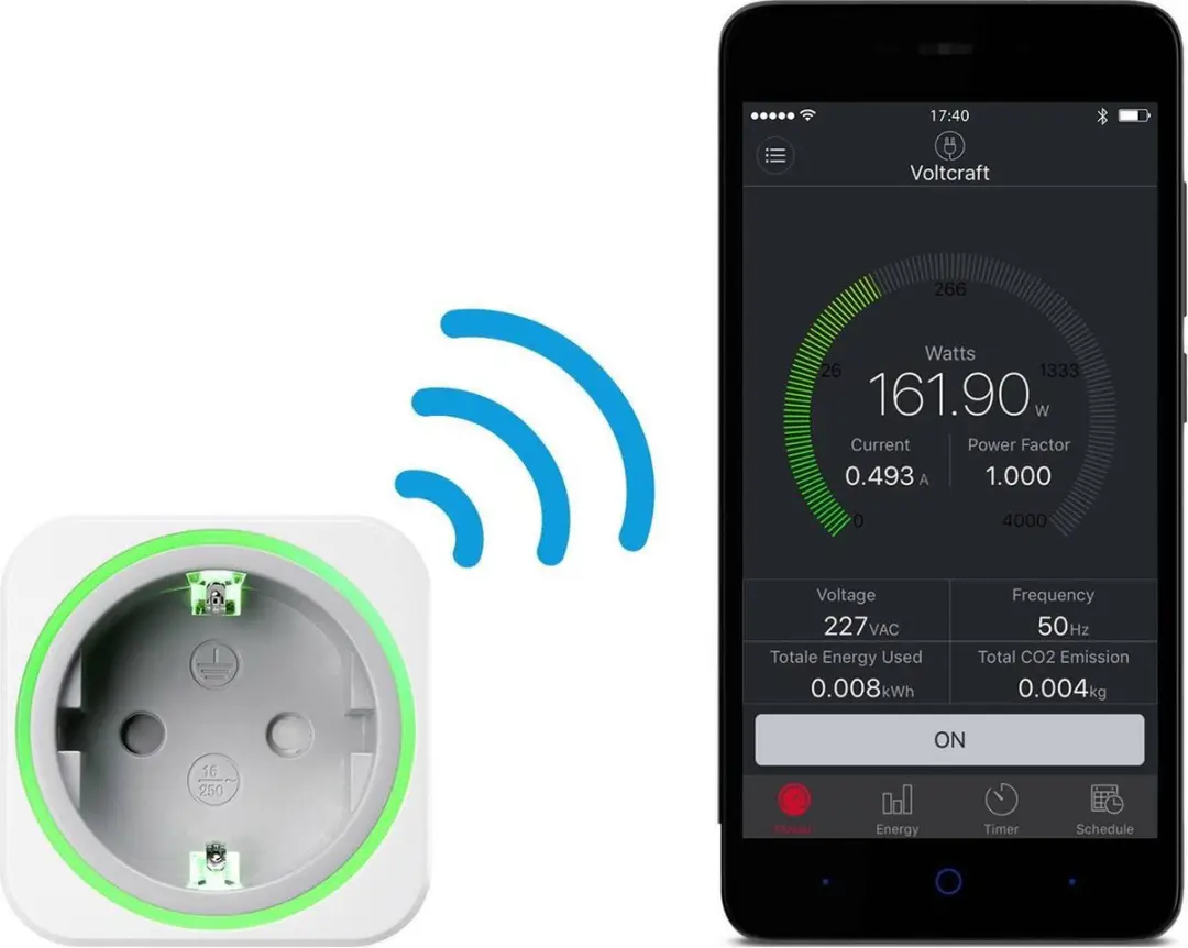 Voltcraft SEM6000 Energiekostenmeter Bluetooth - afbeelding 3 van 6
