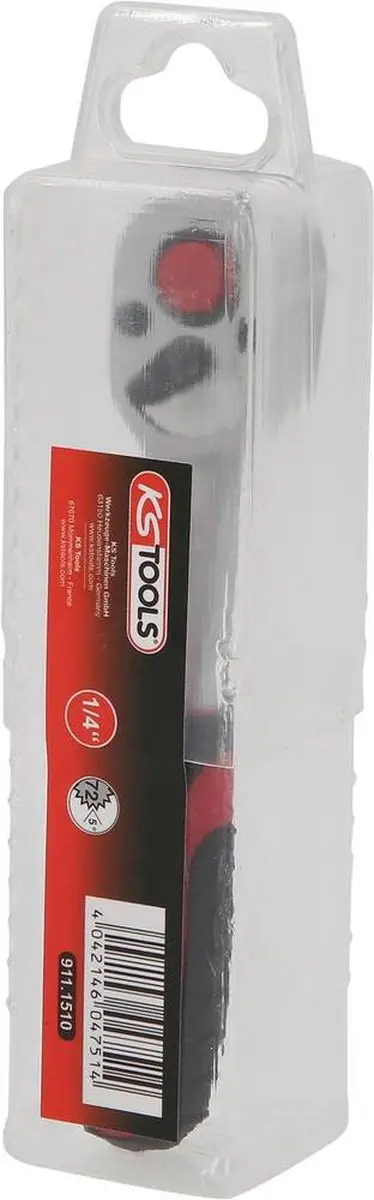 KS Tools 911.1510 Ratel - 1/4" - Mat Chroom - afbeelding 3 van 6