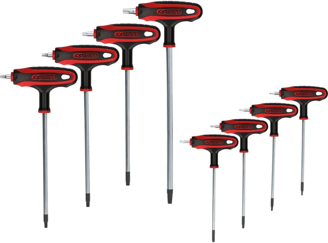 KS Tools ERGOTORQUEplus L-sleutelset T-handgreep 8-delig - afbeelding 2 van 6
