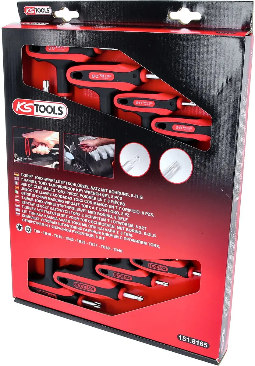 KS Tools ERGOTORQUEplus L-sleutelset T-handgreep 8-delig - afbeelding 6 van 6