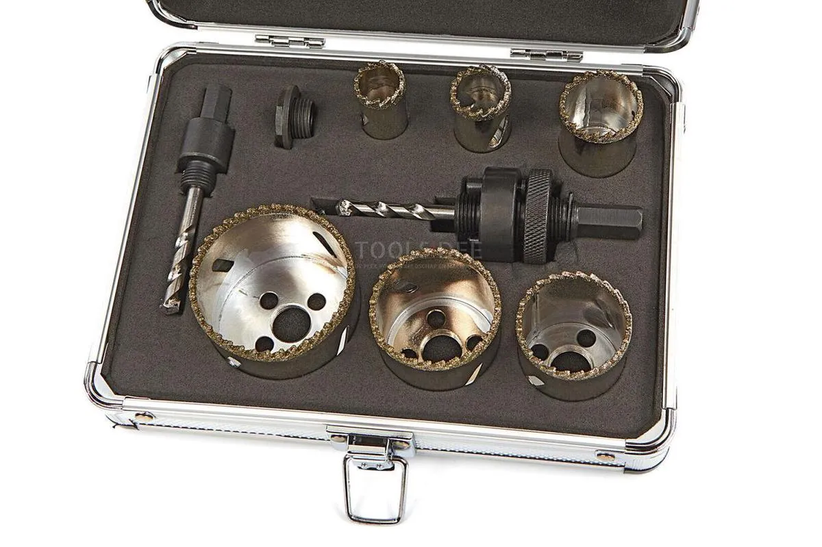 HBM 11-delige Diamant Gatenzaagset 19-57mm - Aluminium