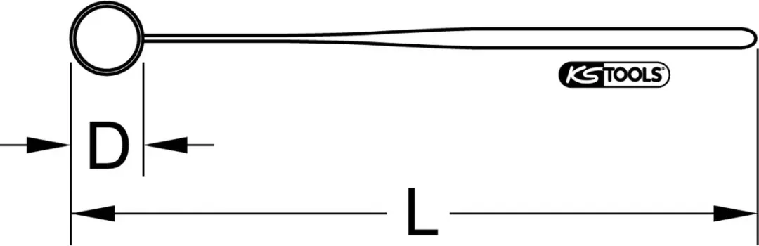 KS Tools Inspectiespiegel 21mm (117.1630) - afbeelding 2 van 3