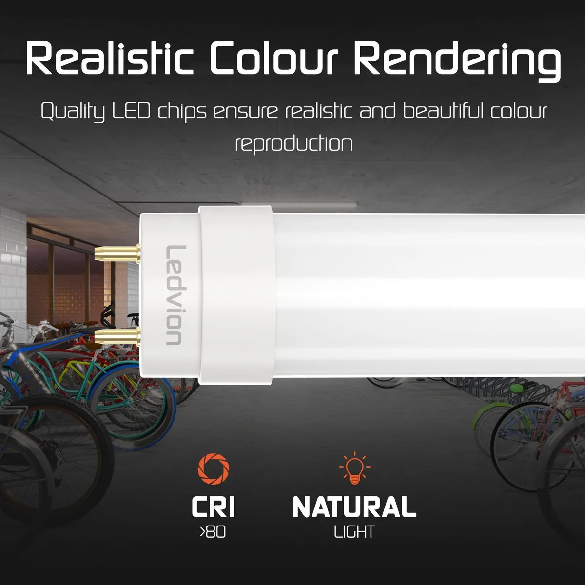 LEDVION 10x LED TL Buis 120cm 18W 6500K - 10 Stuks