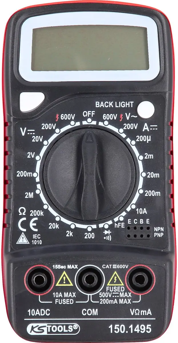Multimeter KS TOOLS - Digitaal - 200V-600V - 150.1495 - afbeelding 4 van 6