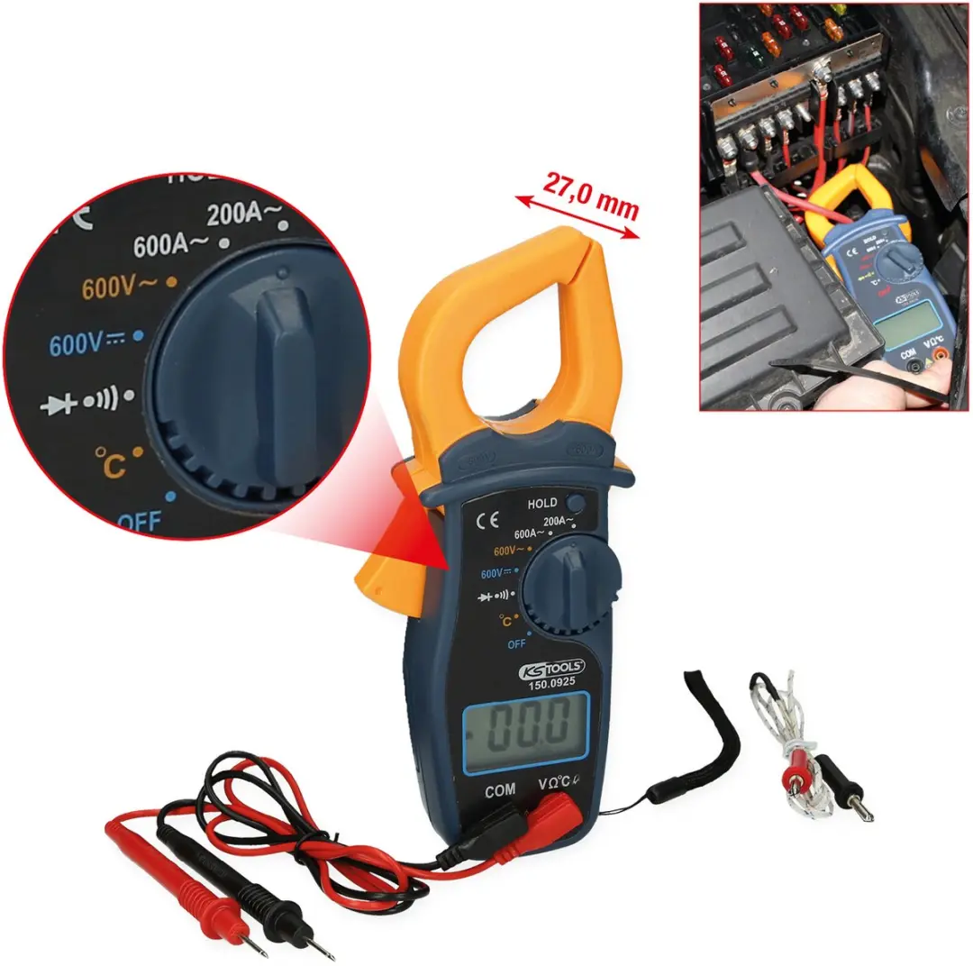 KS Tools 150.0925 Digitale Stroomtang 600V - afbeelding 3 van 6
