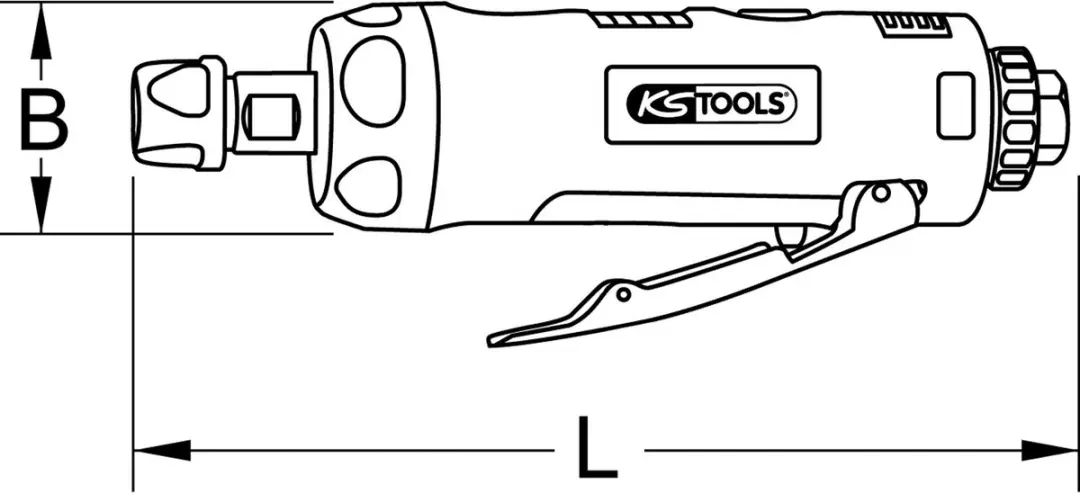 KS Tools 515.5410 Pneumatische staafslijper