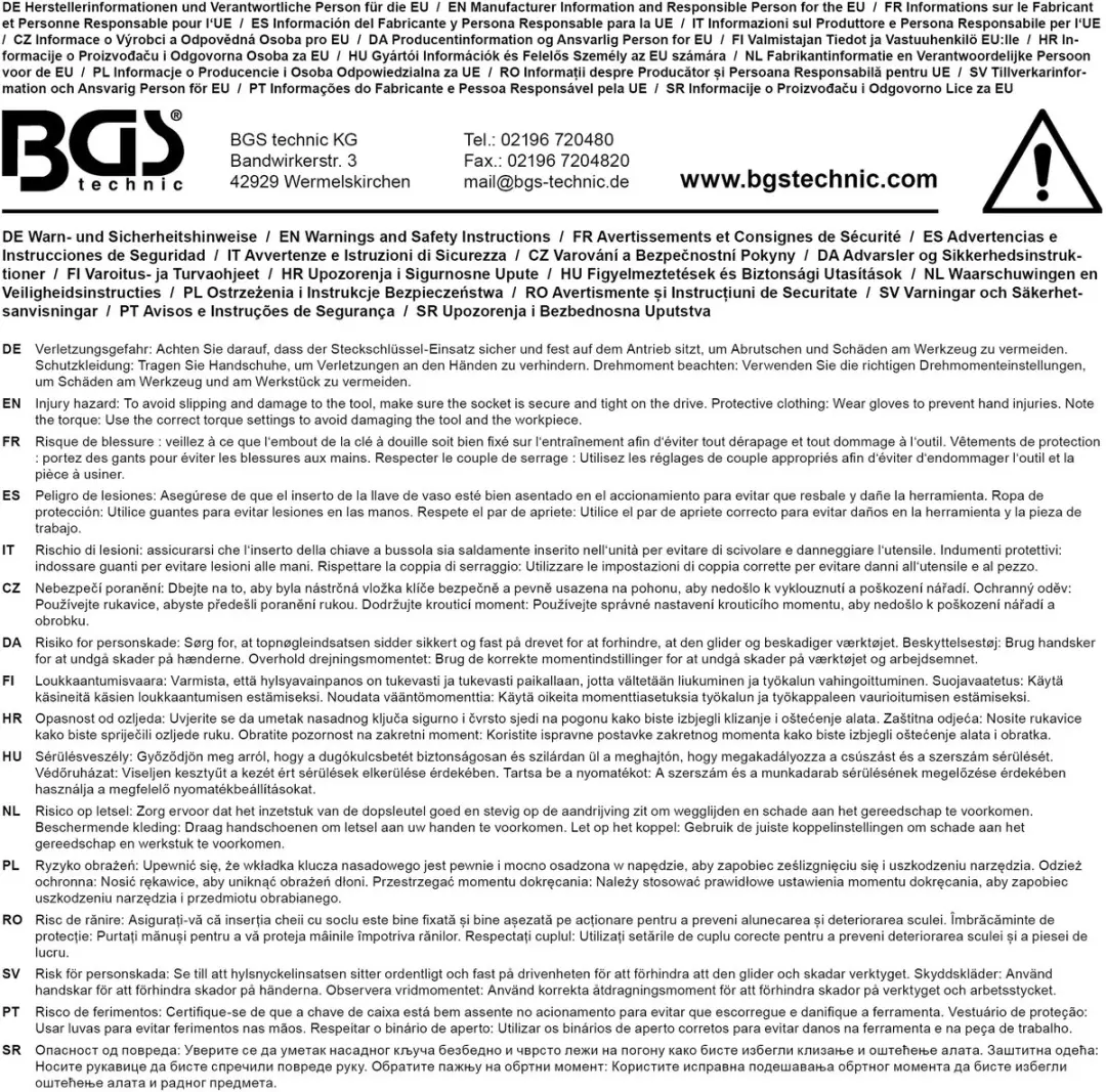 BGS Dopsleuteldop Gear Lock