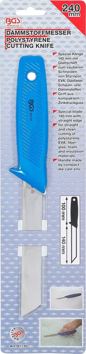 BGS Isolatiemes 81735 - 240mm - Blauw - afbeelding 4 van 4
