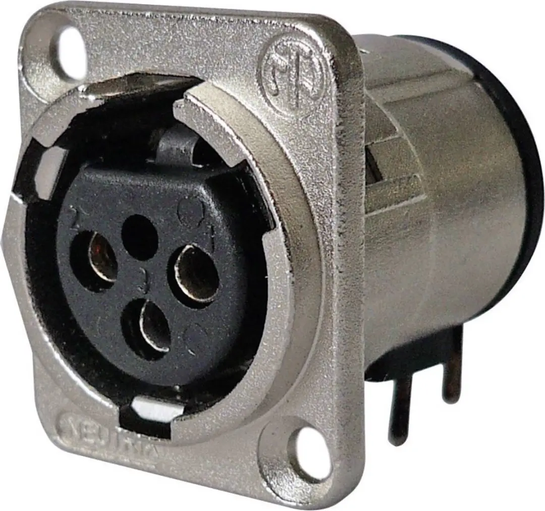Neutrik NC3FD-H-0 XLR-connector Flensbus haaks