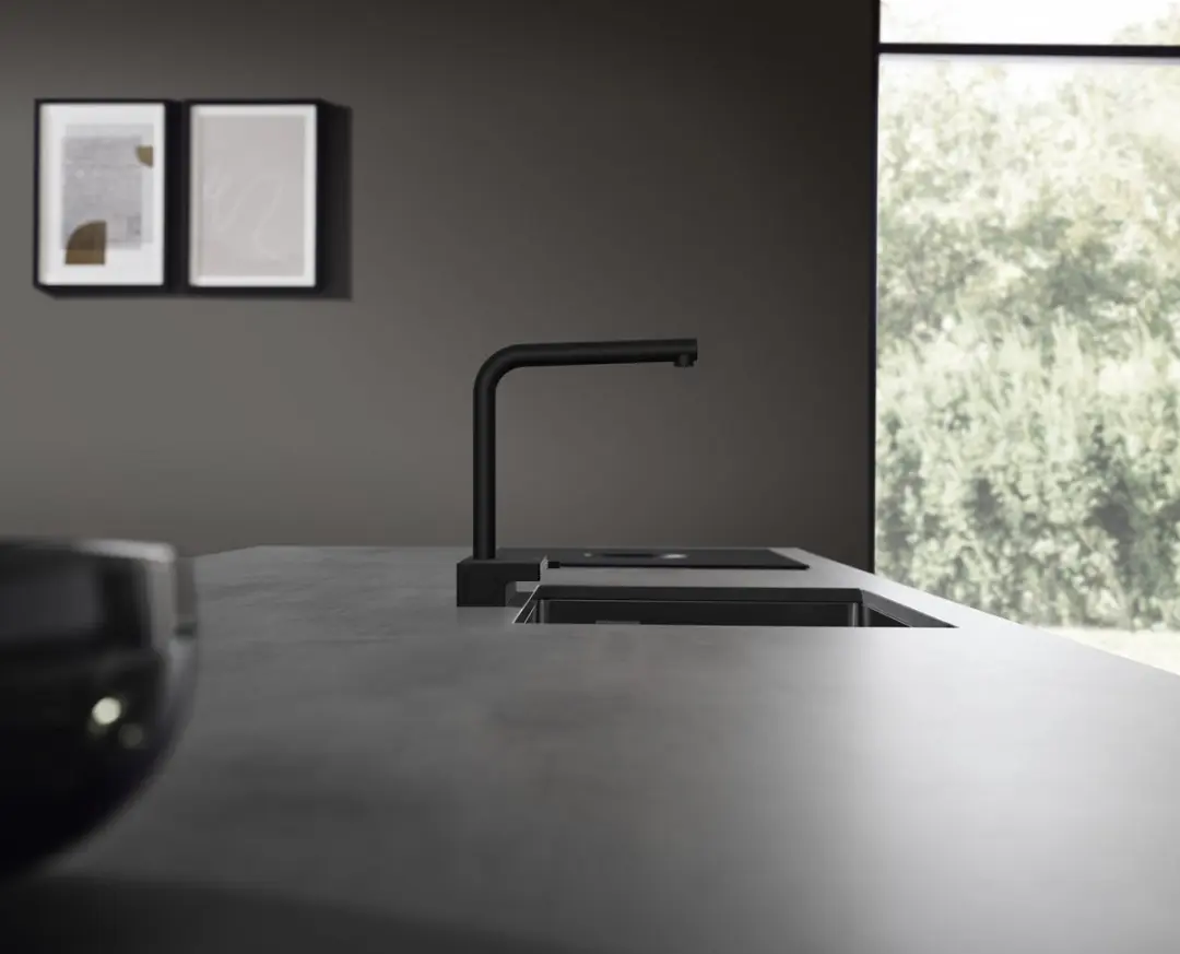 Hansgrohe Aquno Select M81 73836670 Keukenkraan - Mat Zwart - afbeelding 3 van 5