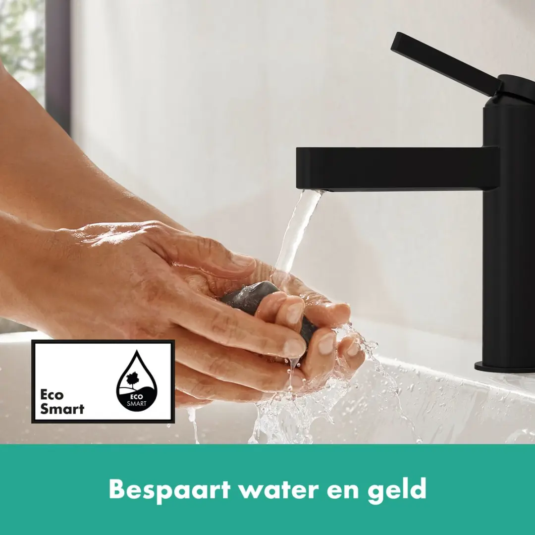 Hansgrohe Finoris 110 Wastafelmengkraan - Mat Zwart - afbeelding 3 van 6