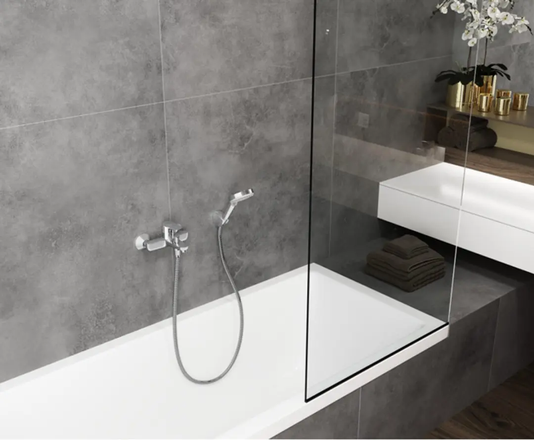 Hansgrohe Vernis Blend Badmengkraan - Mat Zwart - afbeelding 2 van 6