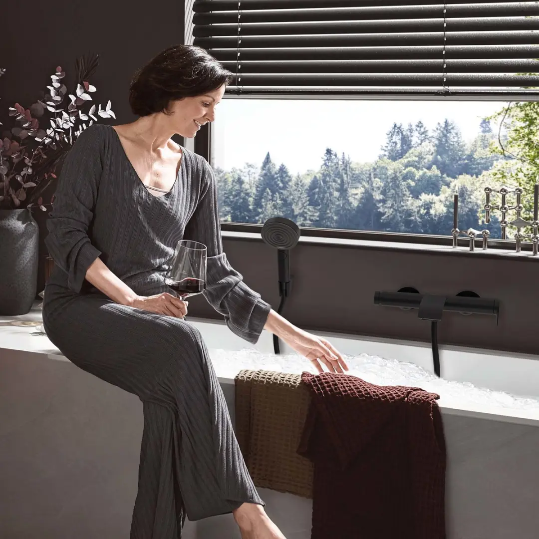 Hansgrohe Vivenis 75420670 Badmengkraan - Mat Zwart - afbeelding 6 van 6