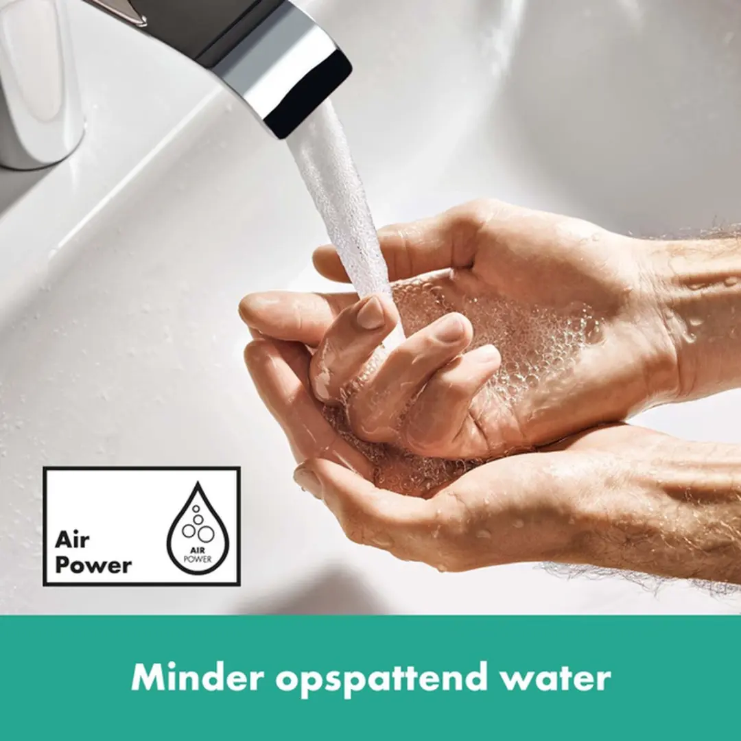 Hansgrohe VIVENIS afbouwdeel wastafelkraan - chroom - afbeelding 6 van 6