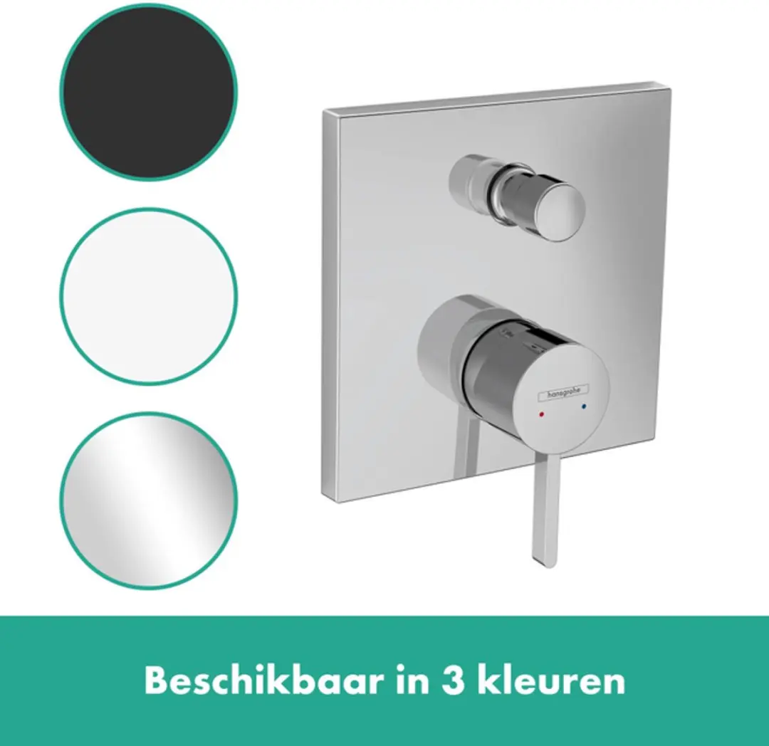 Hansgrohe Finoris 1-greeps inbouw badmengkraan - chroom - afbeelding 3 van 6