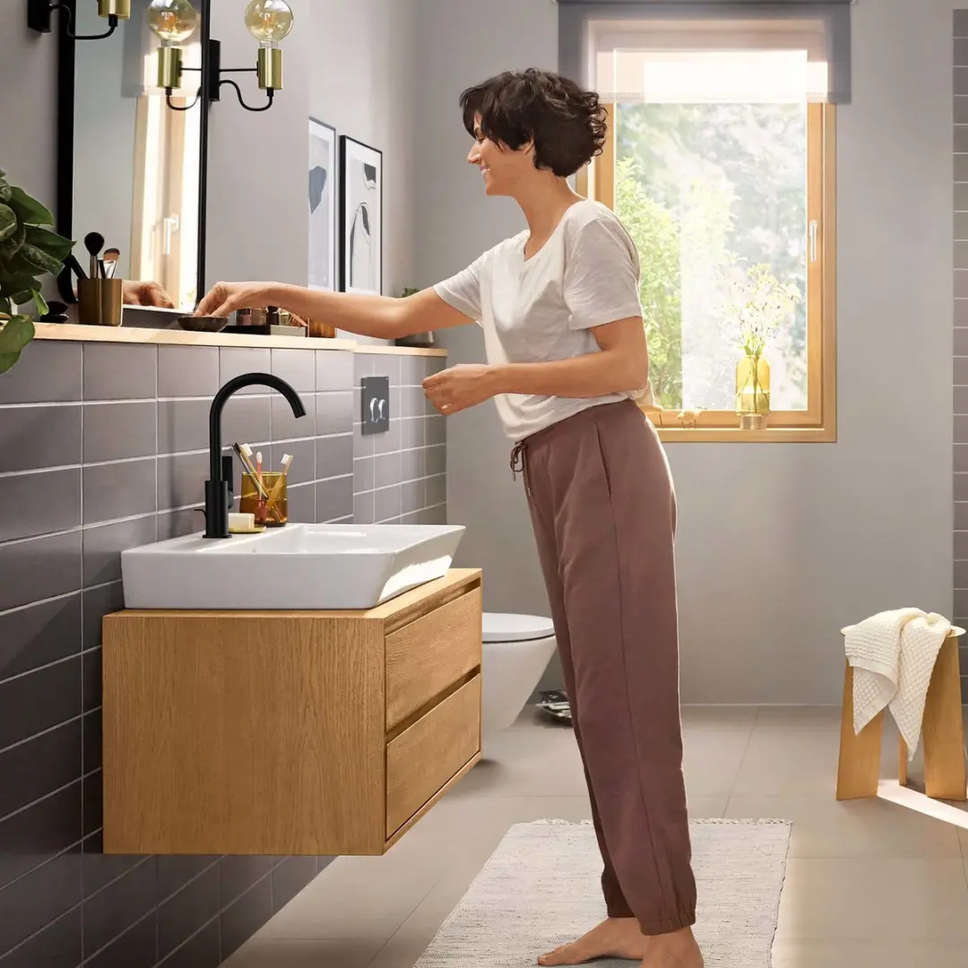 Hansgrohe Rebris E 72576670 Wastafelmengkraan - Mat Zwart - afbeelding 6 van 6