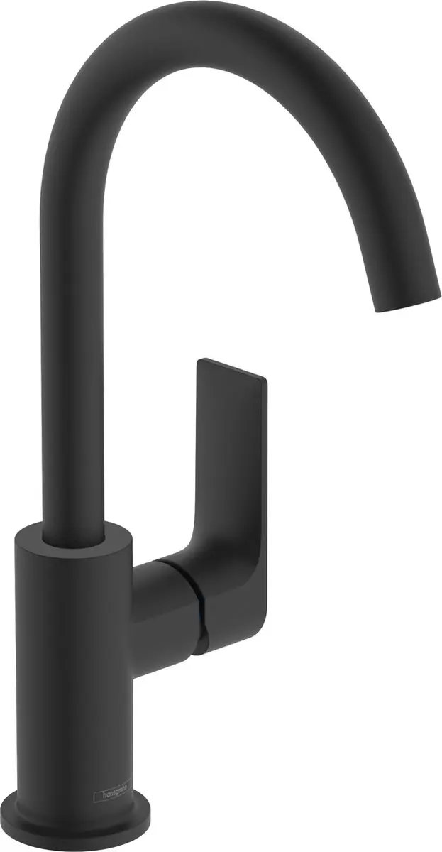 Hansgrohe Rebris E 72576670 Wastafelmengkraan - Mat Zwart - afbeelding 2 van 6