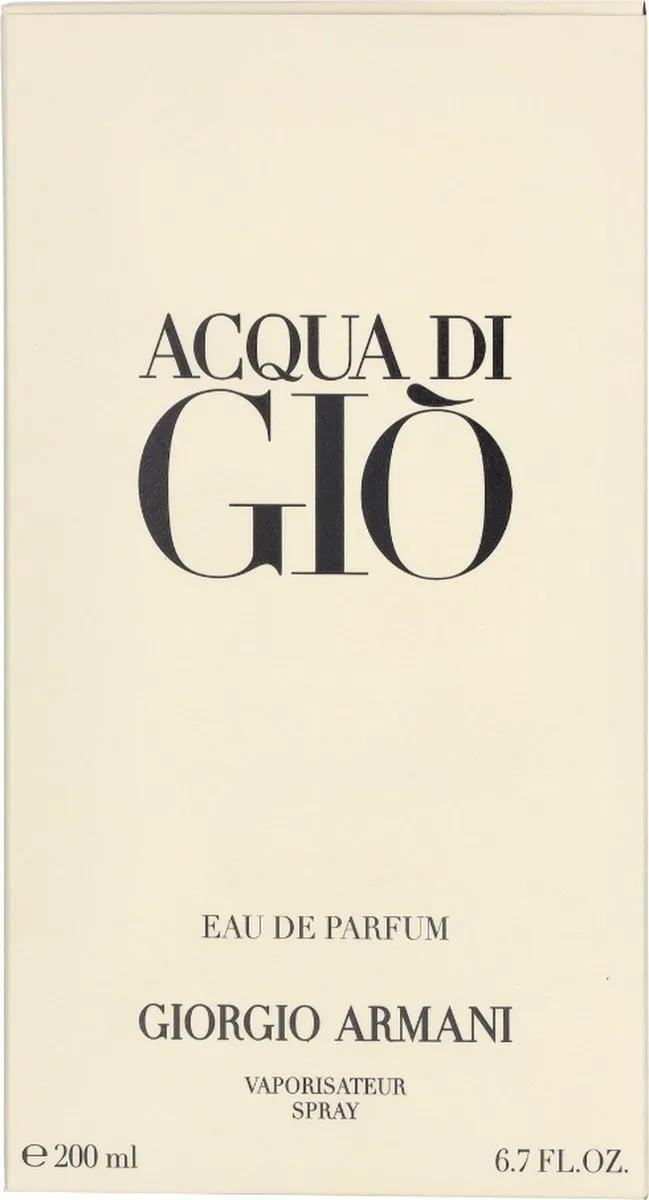 Armani Acqua di Gio Eau de Parfum 200ml