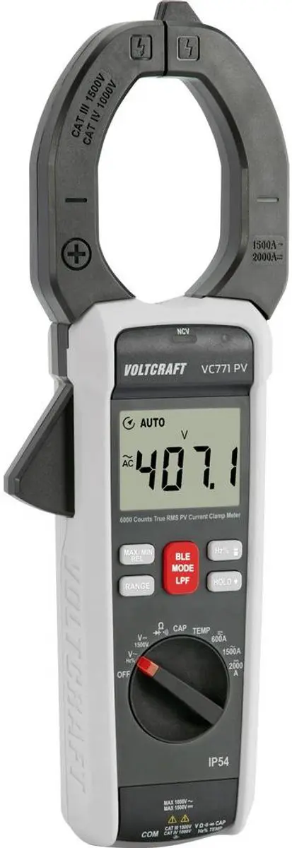 Voltcraft VC771 PV Stroomtang Digitaal Datalogger - afbeelding 4 van 6