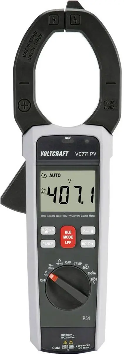 Voltcraft VC771 PV Stroomtang Digitaal Datalogger - afbeelding 6 van 6