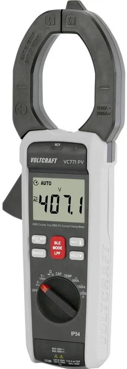 Voltcraft VC771 PV Stroomtang Digitaal Datalogger - afbeelding 3 van 6