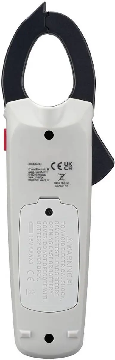 Voltcraft VC538 Digitale Stroomtang - CAT III 600V - afbeelding 4 van 6