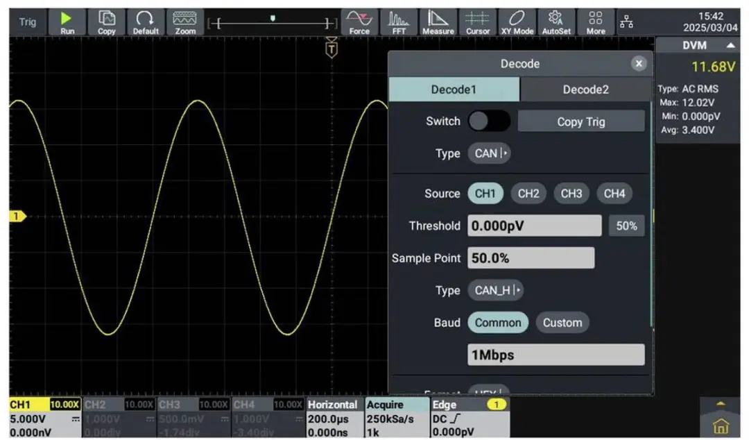 Voltcraft ADO-5004 Digitale Oscilloscoop - 500 MHz - afbeelding 3 van 6