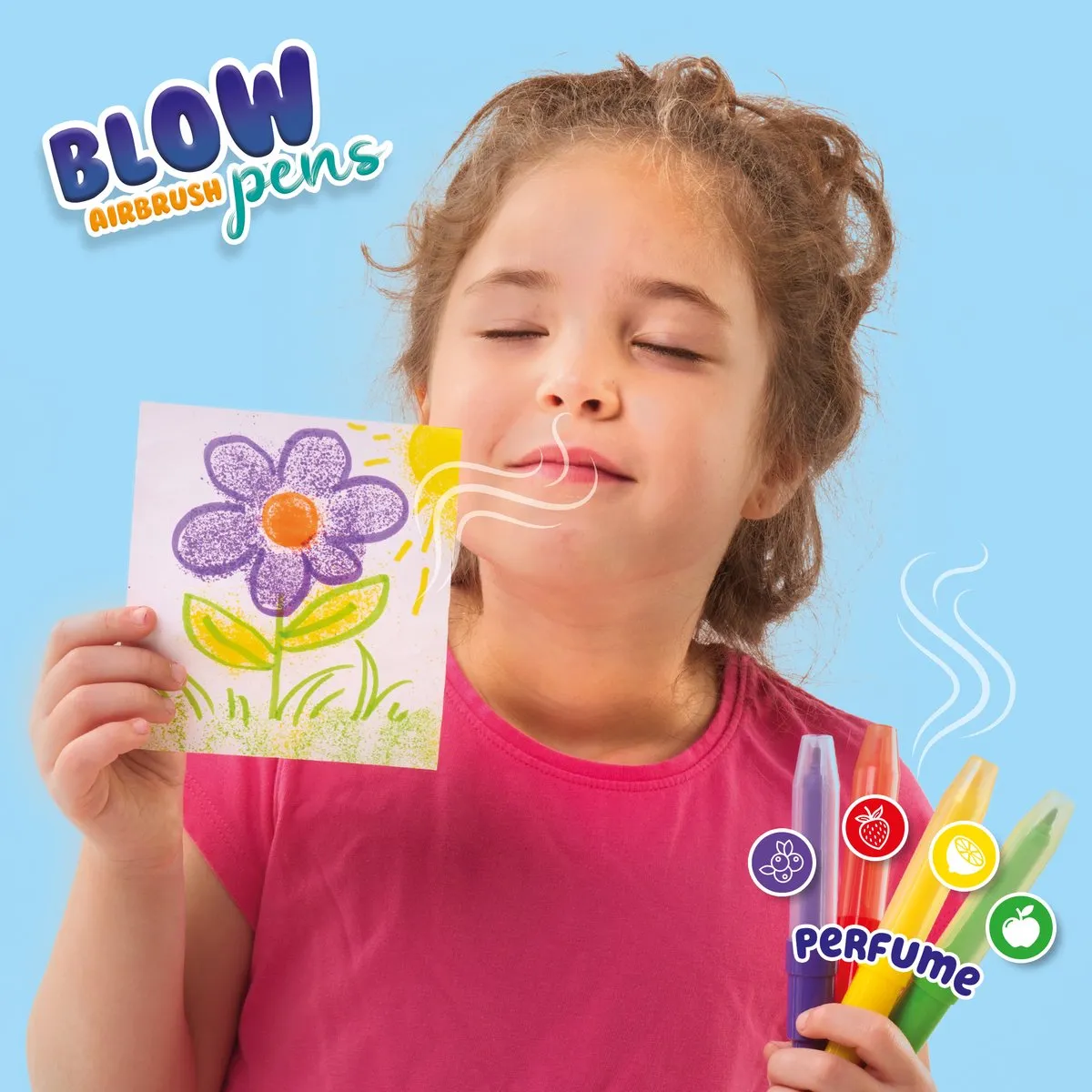 SES Creative Blow Airbrush Pens - 12 Stuks - Pastel - Vanaf 5 jaar