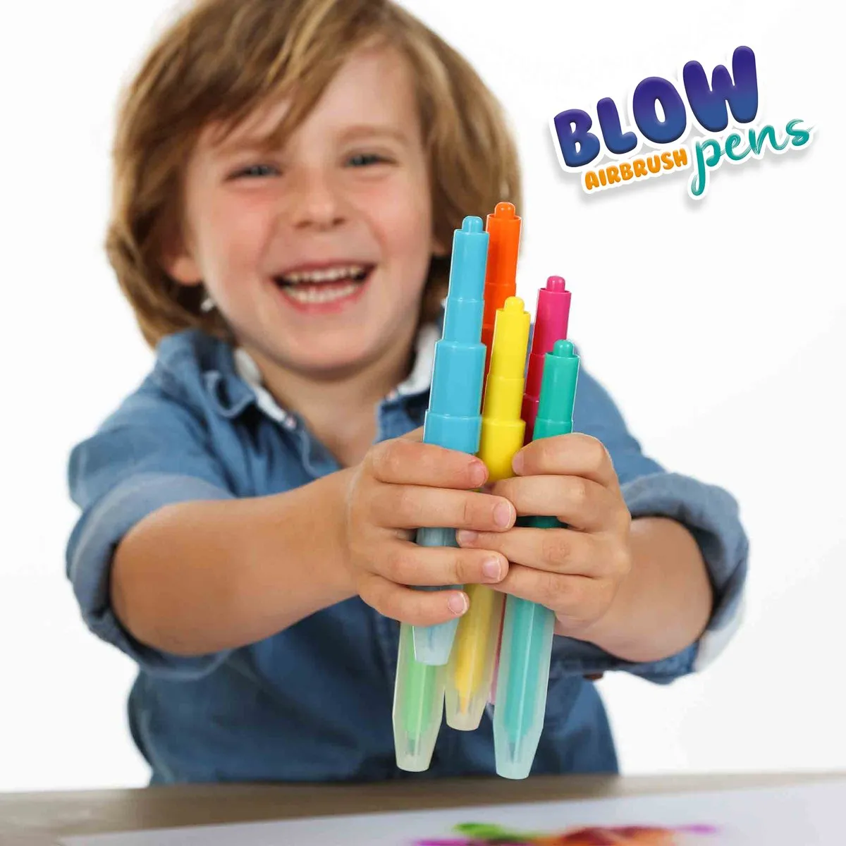 SES Creative Blow Airbrush Pens - 12 Stuks - Pastel - Vanaf 5 jaar