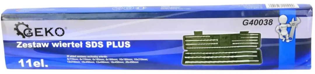 Geko SDS Plus Boorset - 11-delig - Voor steen en beton - afbeelding 4 van 6