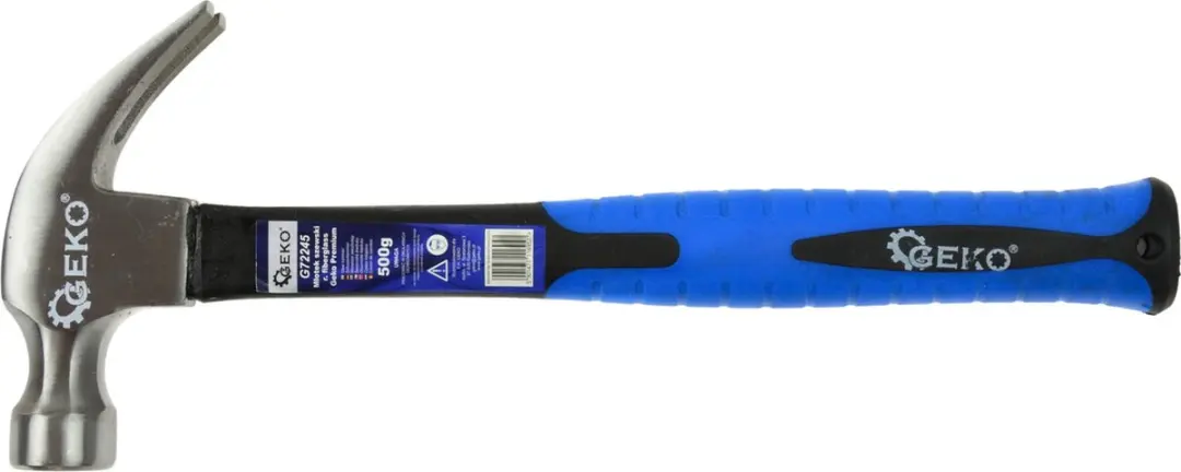 GEKO Kloppen - klauwhamer - 500g - glasvezel antislip greep - 330 mm - afbeelding 5 van 6