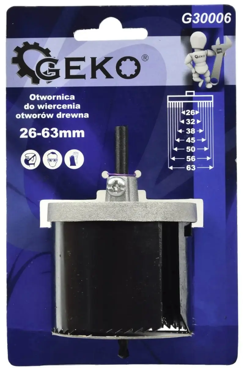 GEKO Gatenzaagset - 7-delig - 26-63 mm - afbeelding 2 van 5