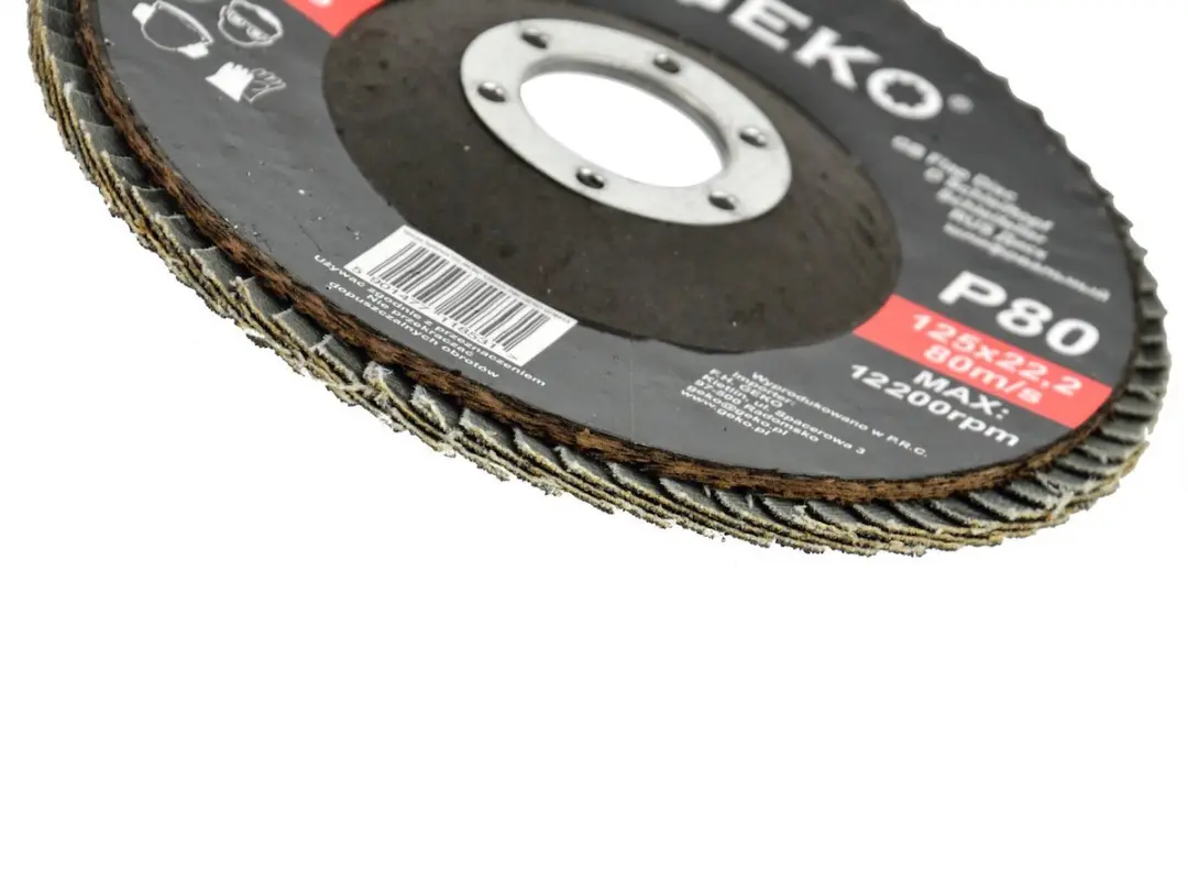 GEKO Silicon Carbide Schuurschijf - 125 mm - Grit 80 - Voor Steen en Glas - 10 stuks - afbeelding 5 van 6