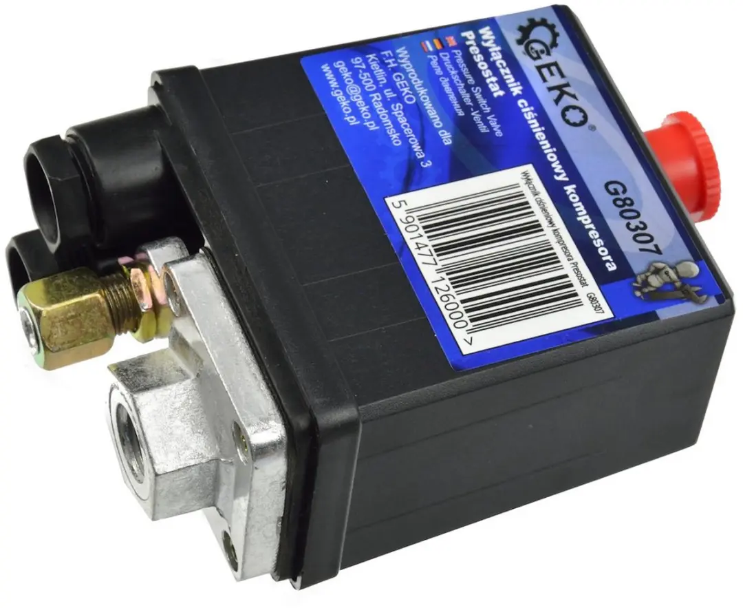 GEKO Drukschakelaar voor compressor - 12 bar - afbeelding 4 van 6