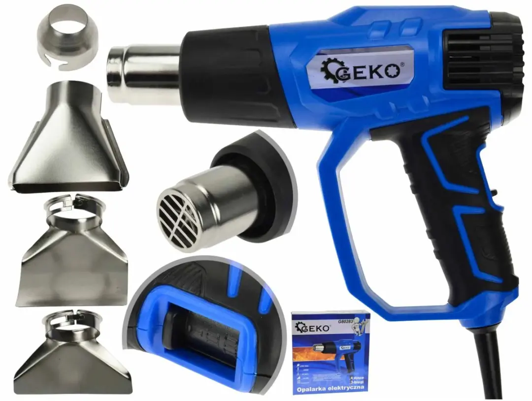 GEKO Heteluchtpistool 2000W - 4 Accessoires - afbeelding 6 van 6