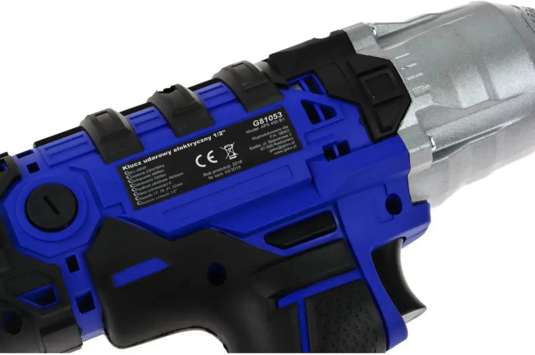 GEKO G81053 Elektrische Slagmoersleutel - 450W - 720 Nm - afbeelding 4 van 6