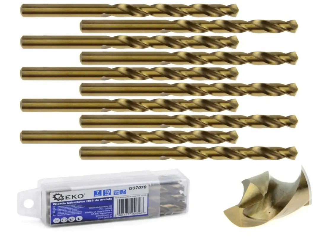 GEKO Metaalboor HSS M35 Cobalt 7 mm