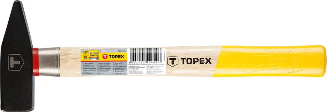 TOPEX 02A454 Bankhamer 500gr, Stalen Ring