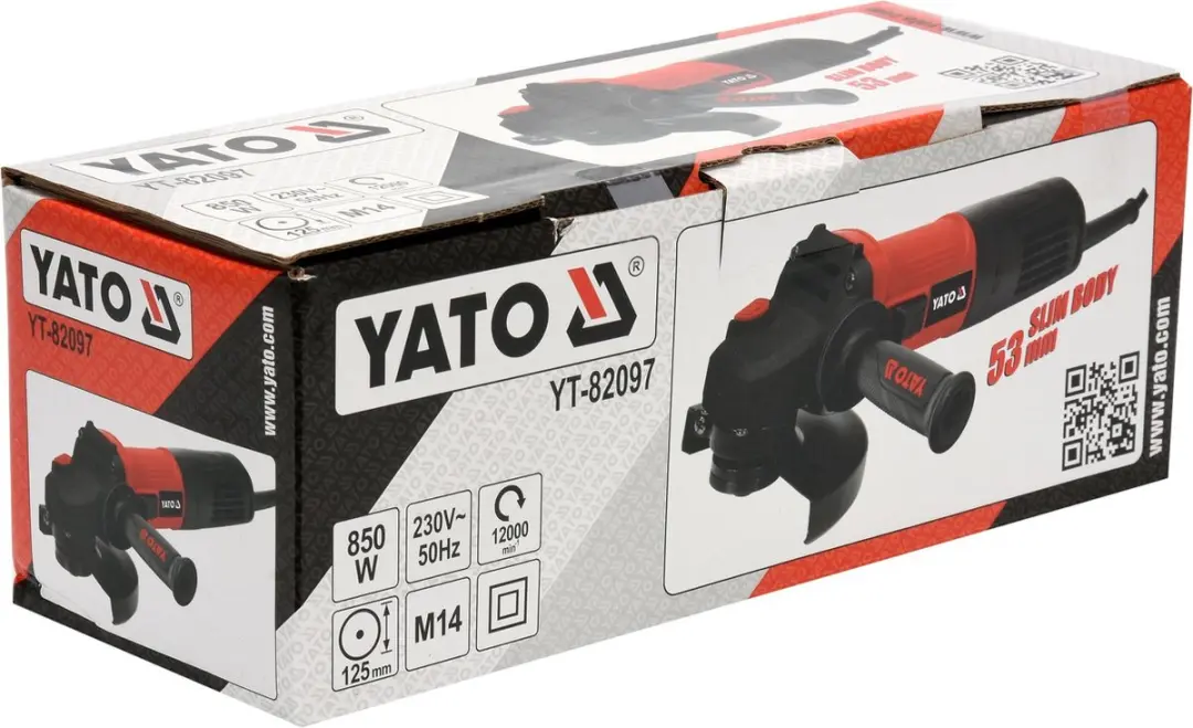 Yato YT-82097 Haakse Slijper - 850W 125mm - afbeelding 4 van 5