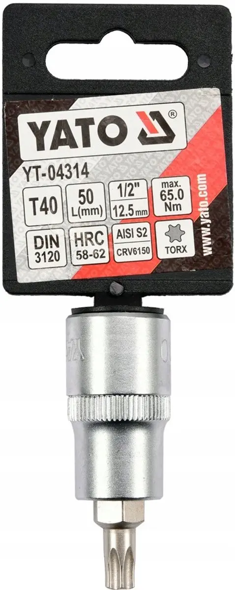 Yato Torx Dopslagsleutel 1/2" T45 L55mm