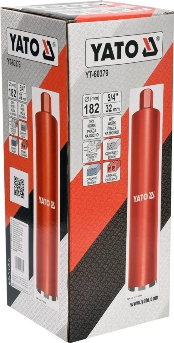 Yato YT-60379 Diamantboor Ø182mm - Nat en Droog - afbeelding 2 van 4