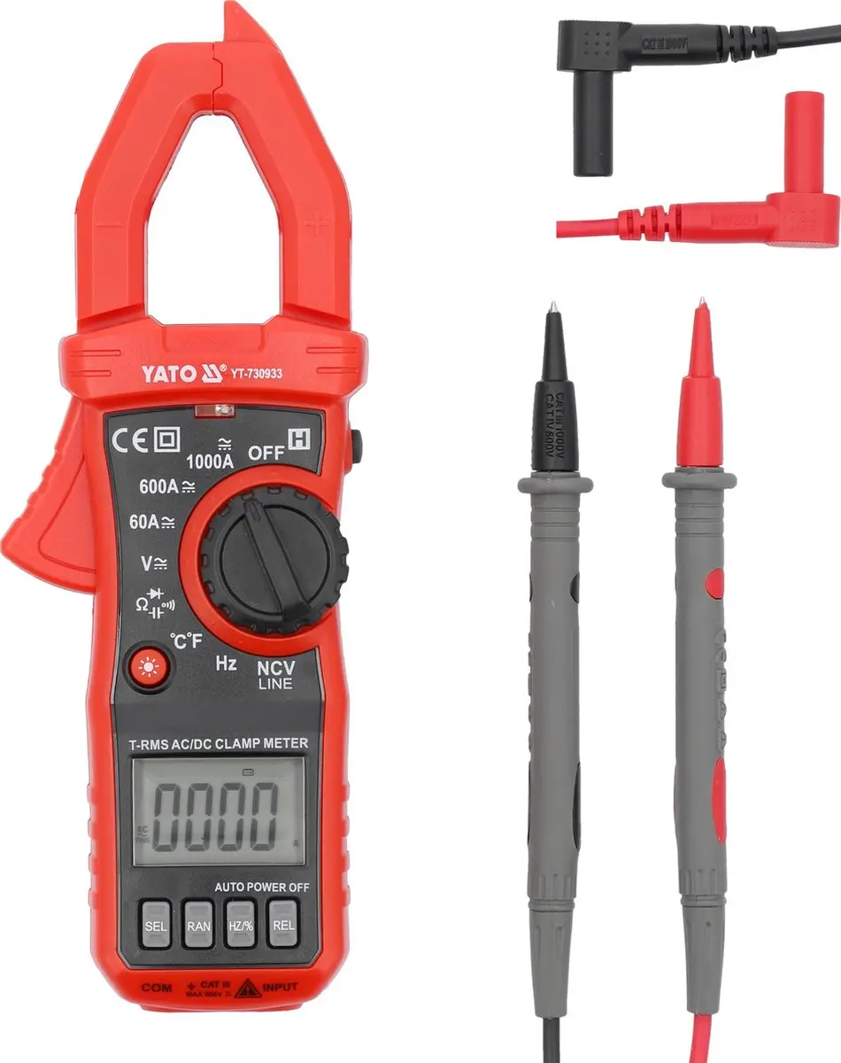 Yato YT-730933 Stroomtang Multimeter