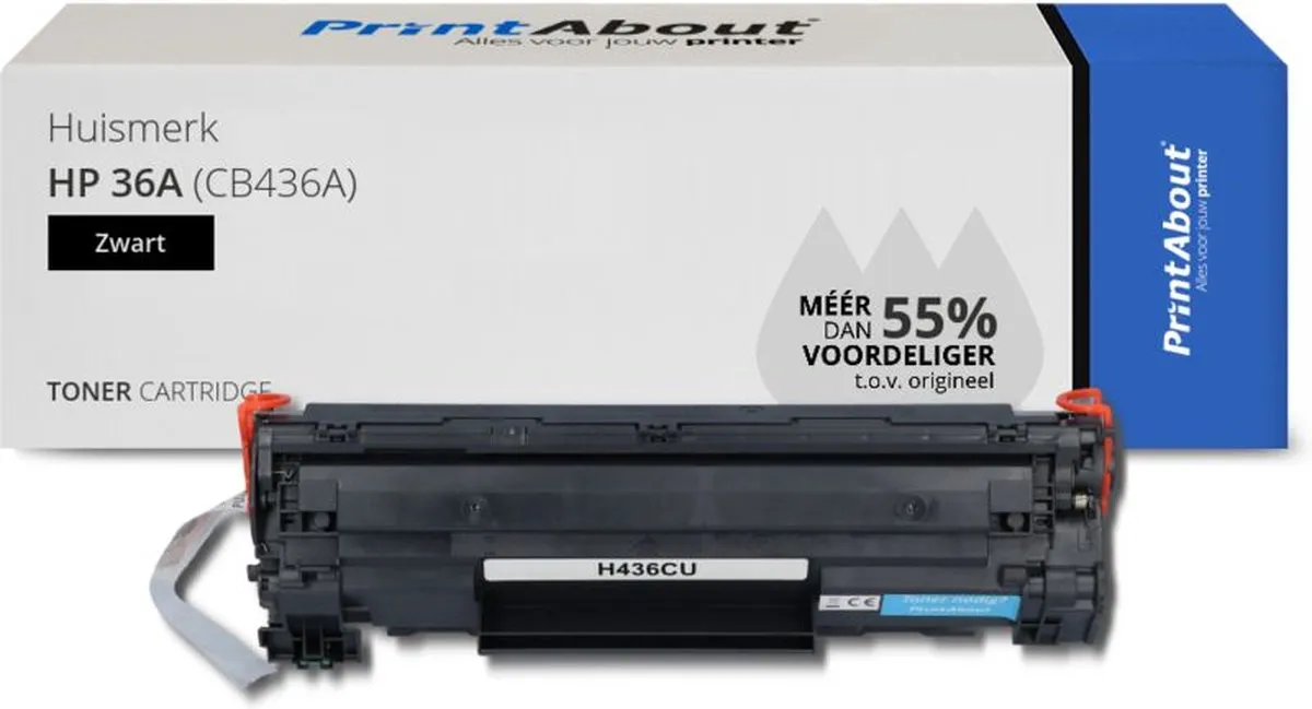 PrintAbout HP 36A Toner Zwart - 2-pack